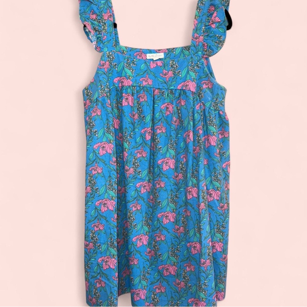 Floral Blue and Pink Women's Dress